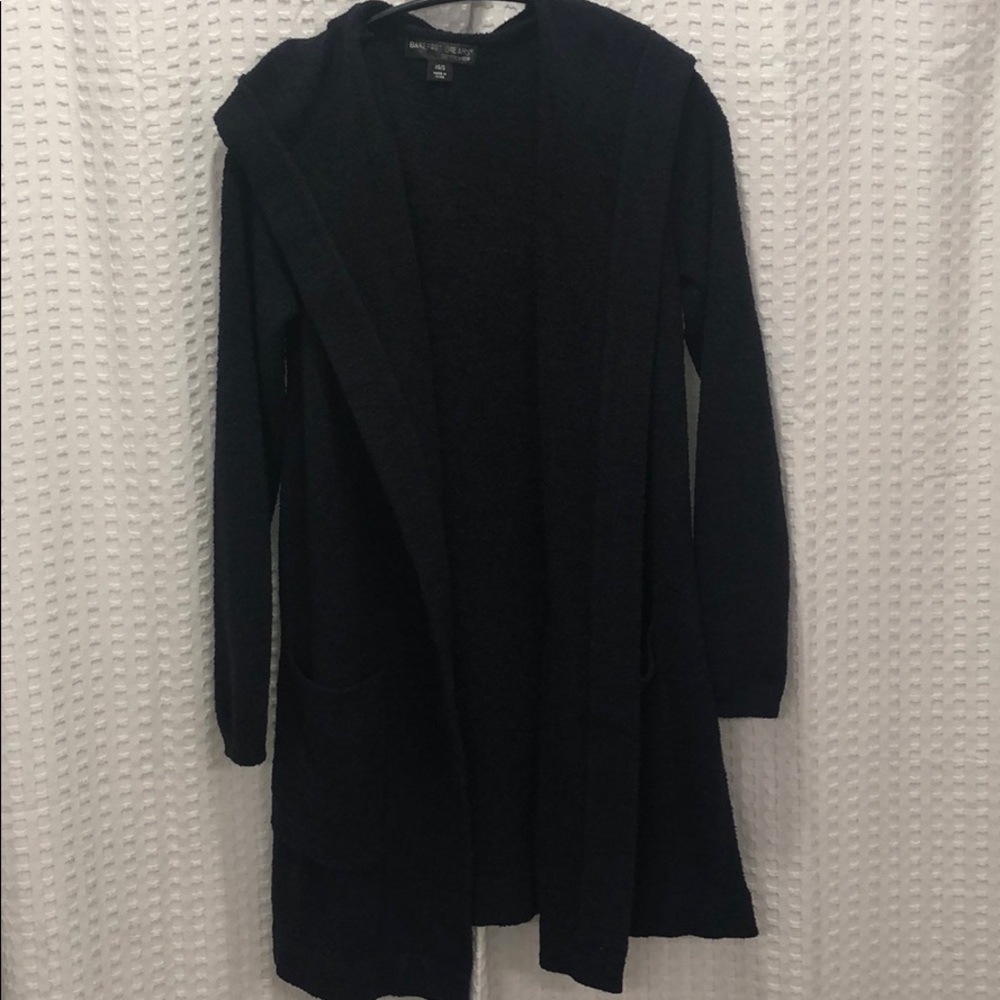 Barefoot dreams cozy chic lite black cardigan